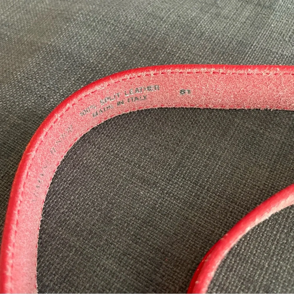 Red Armani Junior Rhinestoned Belt